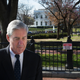 Mueller passes the White House after attending church services.